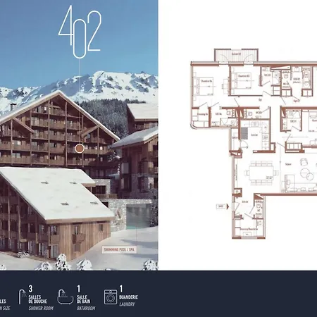 Antares Sirius 402 - Spacious Inski Out Apartment *
